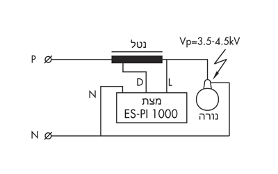 אופן חיבור גופי תאורה עם מצת